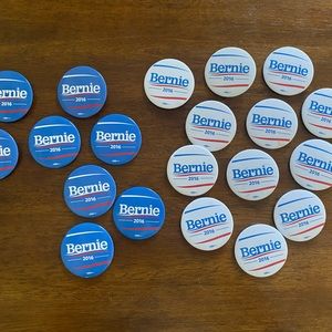 Authentic Bernie Sanders Campaign Buttons from 2016